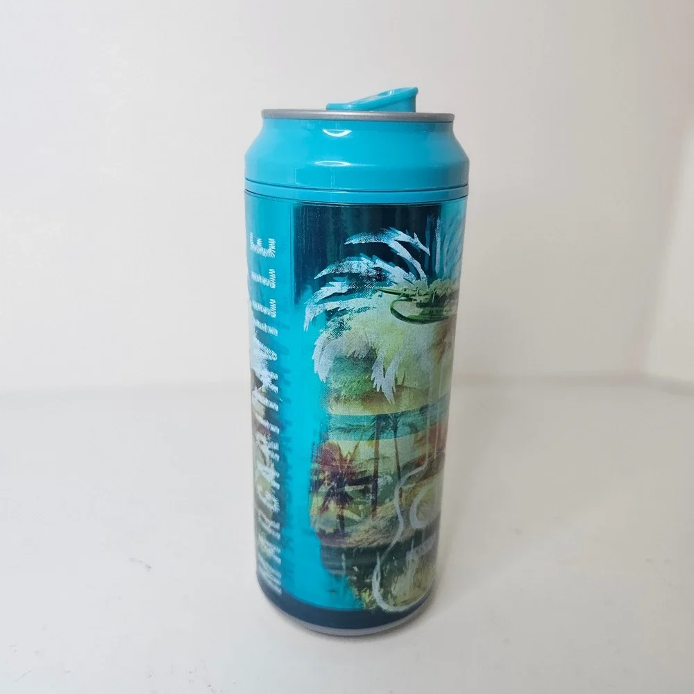 Margaritaville Cool Gear Insulated Soda Can Tumbler Fins Up! Bubbles Up! 16oz